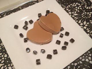 Cuore di panna cotta alla liquirizia