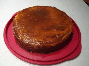 Torta 1000 crepes con crema di nocciole e marmellata di arancia