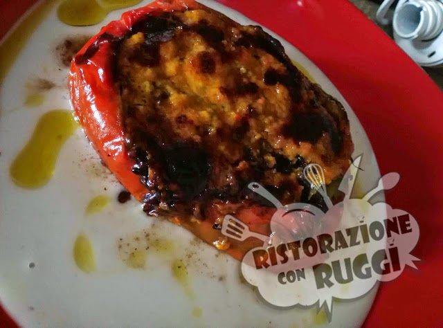 Peperoni ripieni di riso
