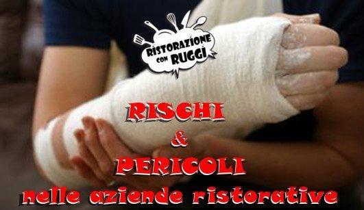 Rischi d’infortuni e pericoli nelle aziende ristorative con schemi stampabili