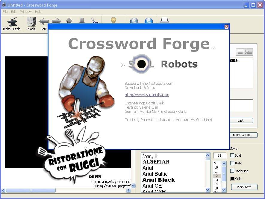 crossword forge video guida per insegnanti ristorazione con ruggi