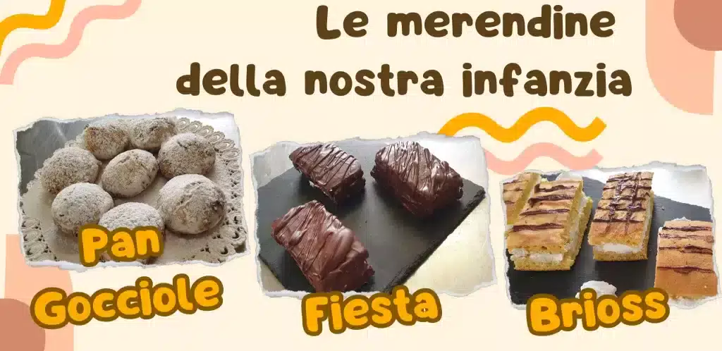 Merendine della nostra infanzia fatte a scuola: brioss, fiesta e pangocciole