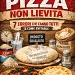 Perché la pizza non lievita: 7 errori che fanno tutti (e come evitarli) 3 Hai seguito la ricetta passo dopo passo, hai impastato con attenzione… ma la pizza non lievita. È una delle situazioni più frustranti in cucina, soprattutto quando non capisci dove hai sbagliato.