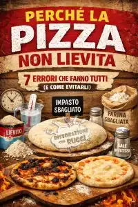 Perché la pizza non lievita: 7 errori che fanno tutti (e come evitarli) 17 Hai seguito la ricetta passo dopo passo, hai impastato con attenzione… ma la pizza non lievita. È una delle situazioni più frustranti in cucina, soprattutto quando non capisci dove hai sbagliato.