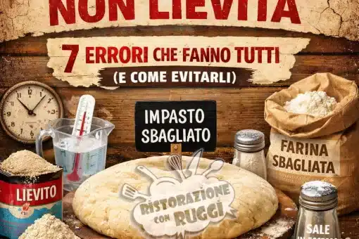 Perché la pizza non lievita: 7 errori che fanno tutti (e come evitarli) 6 Hai seguito la ricetta passo dopo passo, hai impastato con attenzione… ma la pizza non lievita. È una delle situazioni più frustranti in cucina, soprattutto quando non capisci dove hai sbagliato.